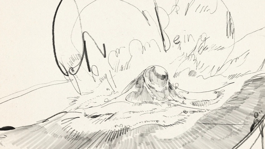 hand-drawn abstract figures dance along max cooper’s music in film by masanobu hiraoka