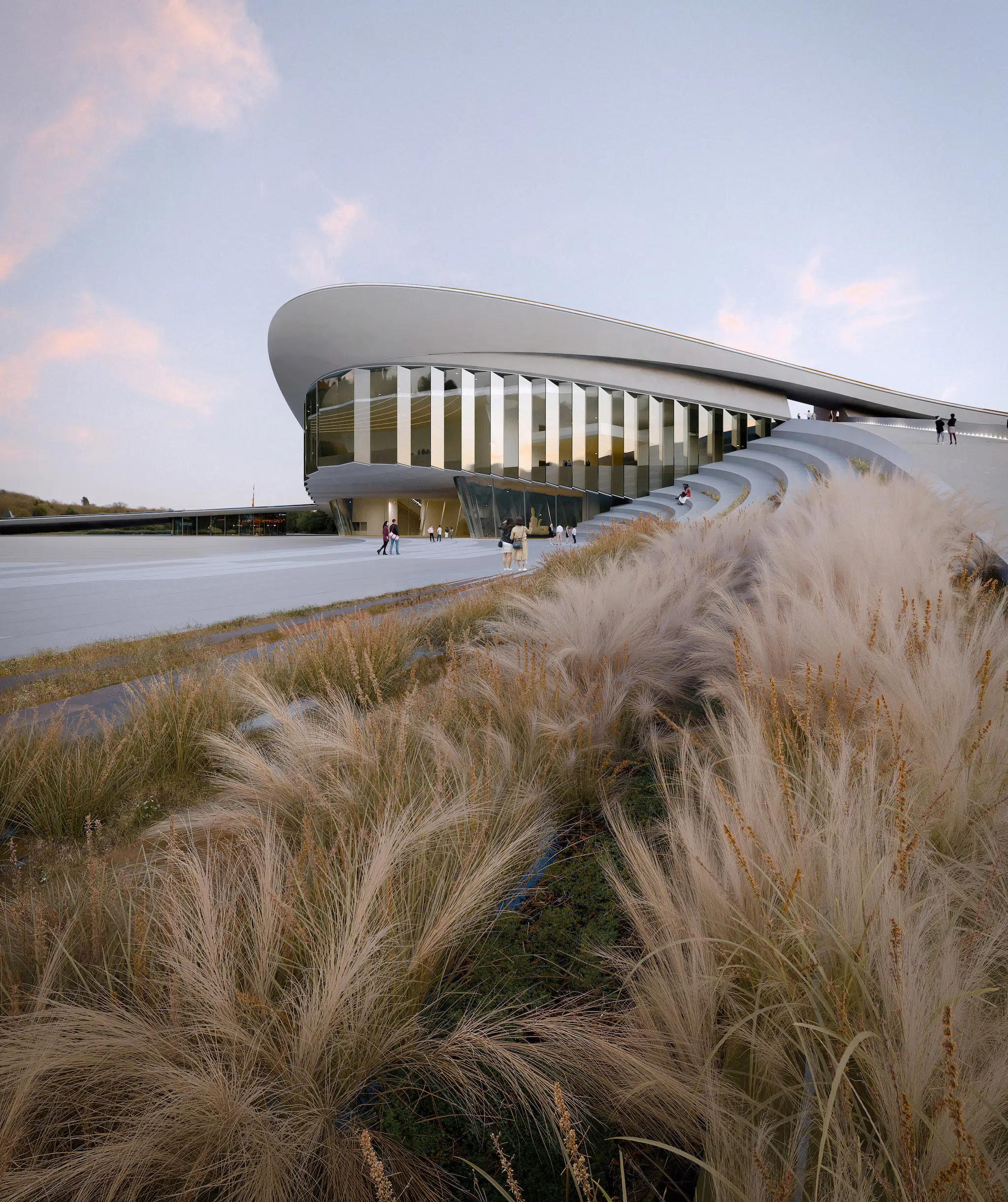 Exterior view of Sn&oslash;hetta&rsquo;s design for the Hangzhou Qiantang Bay Art Museum in China