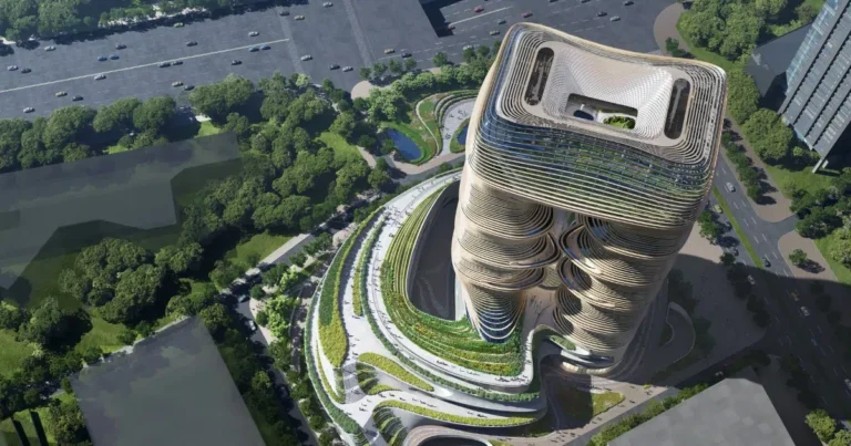 Mountainous-Inspired Community Center Has Reached Its Full Glorious Height