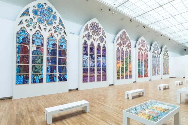 Notre-Dame’s New Stained-Glass Windows on Display at Grand Palais