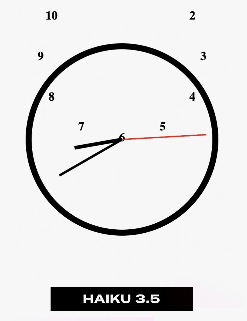 AI correct analog clocks