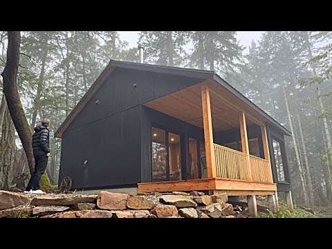 Inside the 700 square foot Prefab Home Hidden in the Forest!