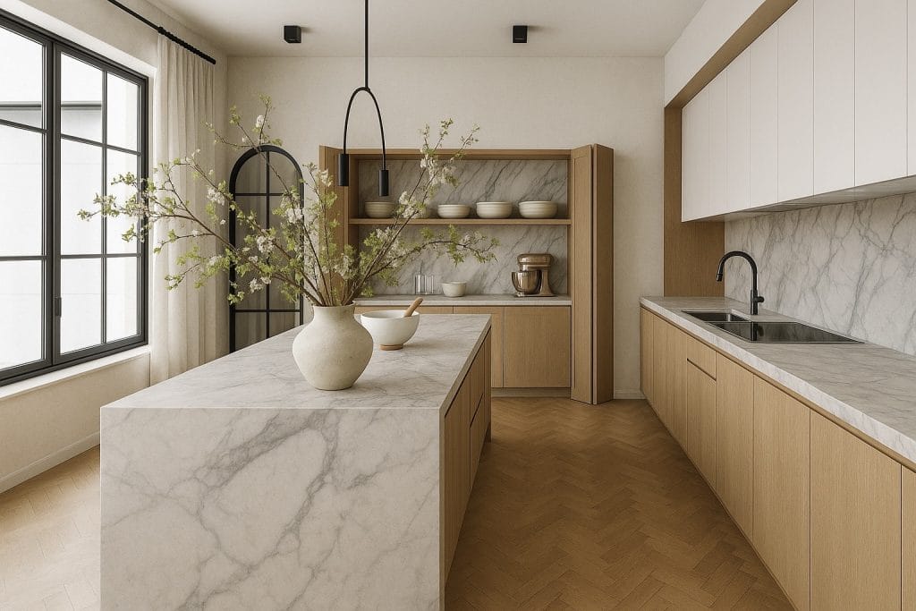 Modern organic kitchen by Decorilla designer, Marya W.