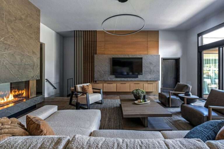 Before & After: Masculine Living Room & Kitchen Design