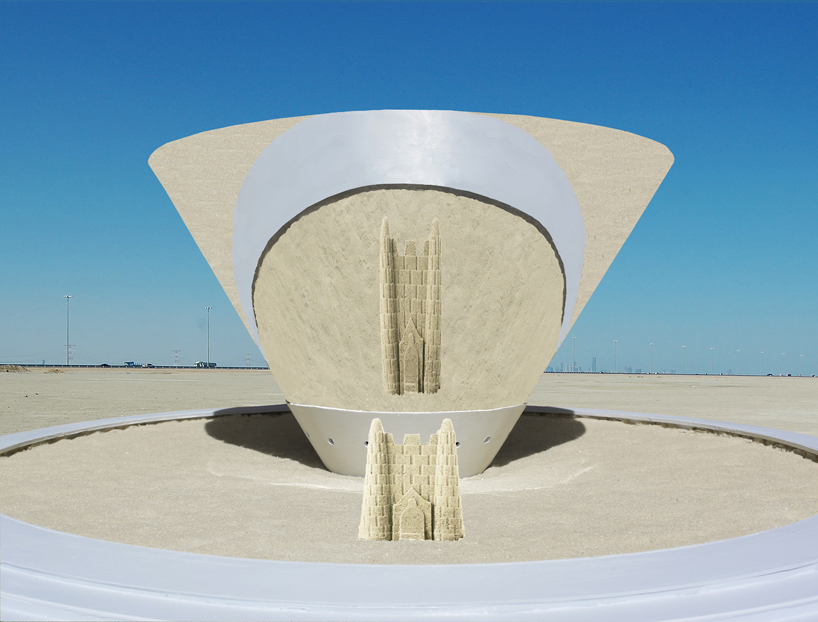 the interactive sand reflecting cone 4