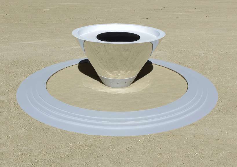 the interactive sand reflecting cone 1