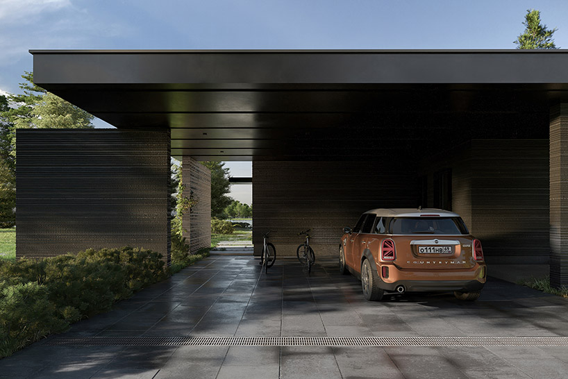 a cluster of gable-roofed homes clad in larch wood shingles unfolds along volga river - 5