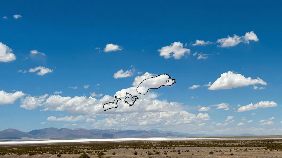 Aerocene CommunityFairclouds drawing, Salinas Grandes, northern Argentina, 2023. &copy; Photography by Studio Tom&aacute;s Saraceno