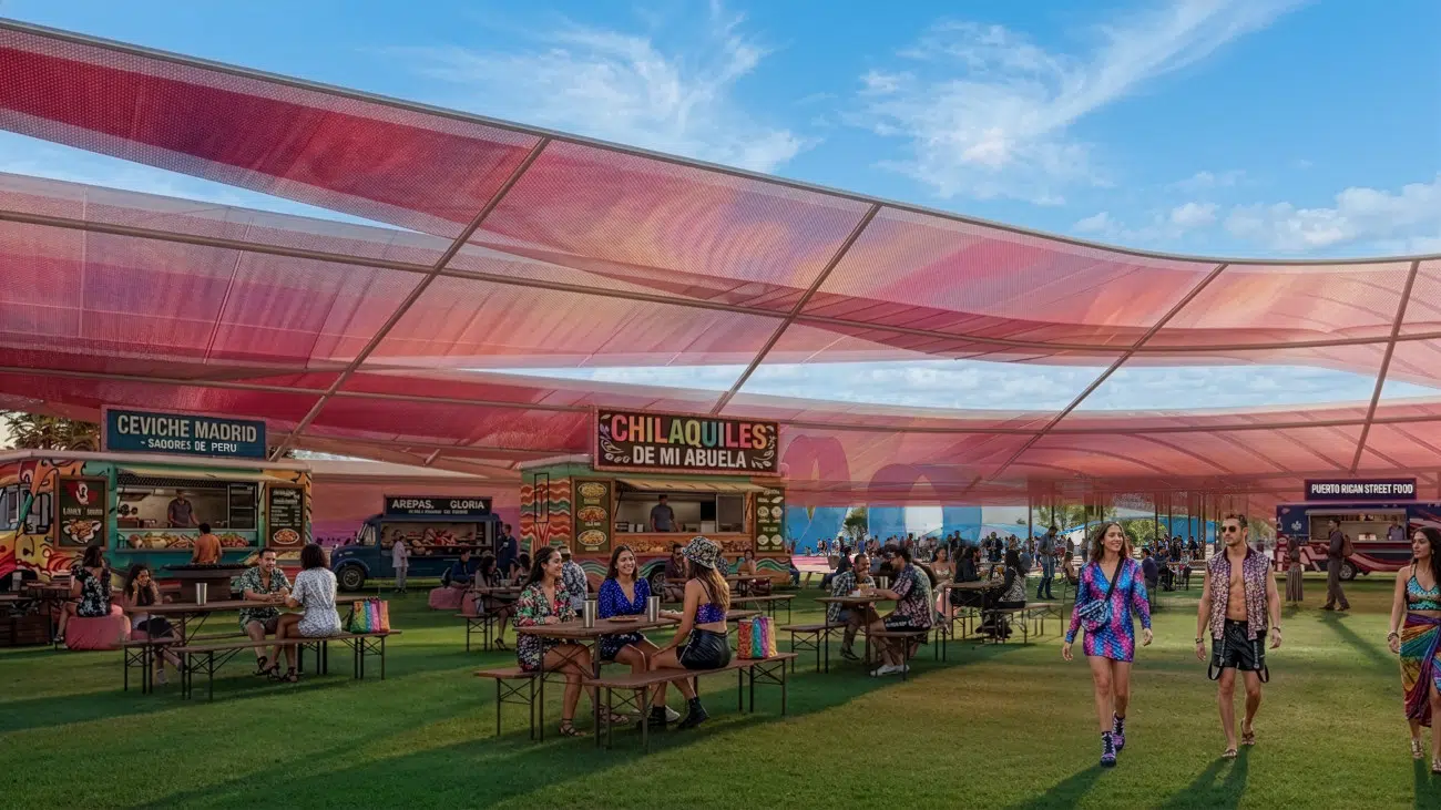 Renderings for the Shakira Stadium project in Madrid, 2026