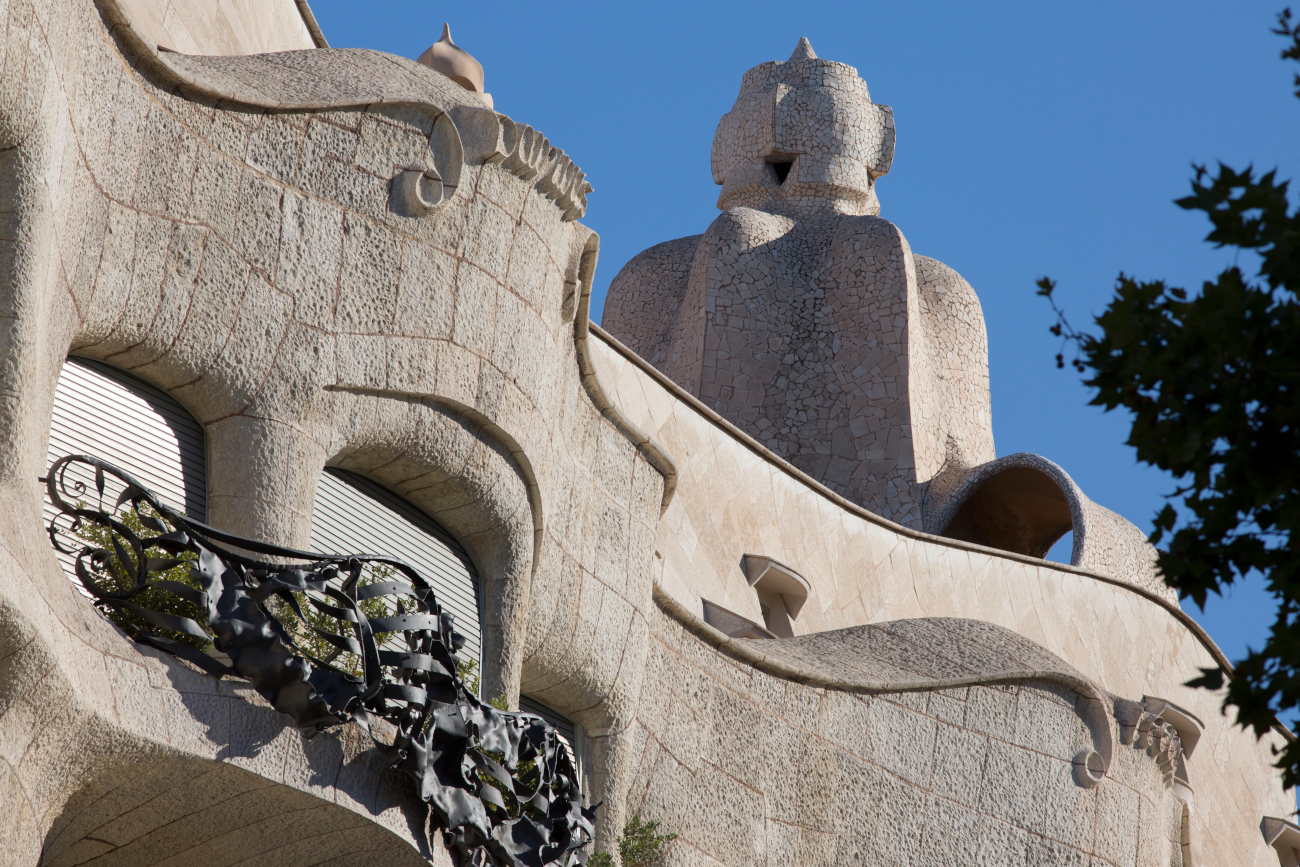 Details of Casa Mila aka La Pedrera in Barcelona