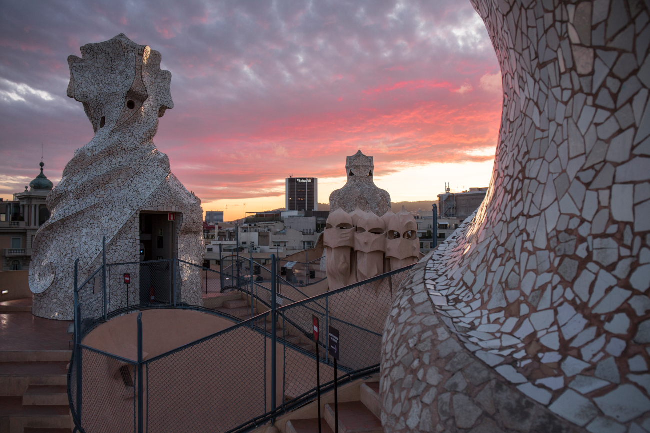 Details of Casa Mila aka La Pedrera in Barcelona