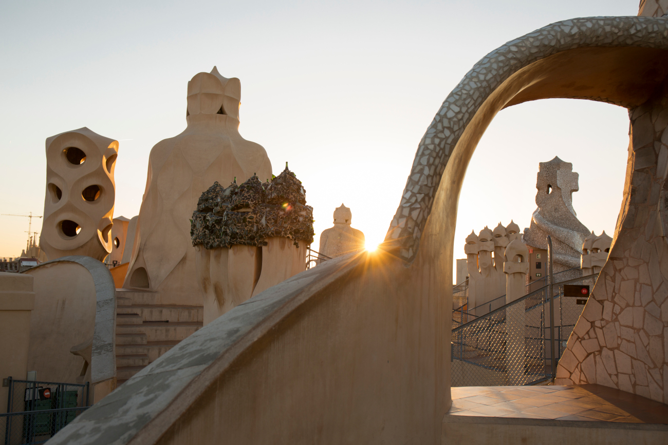 Details of Casa Mila aka La Pedrera in Barcelona