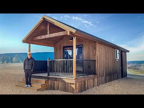Inside the 384 square foot Prefab Cabin with a Stunning Interior!