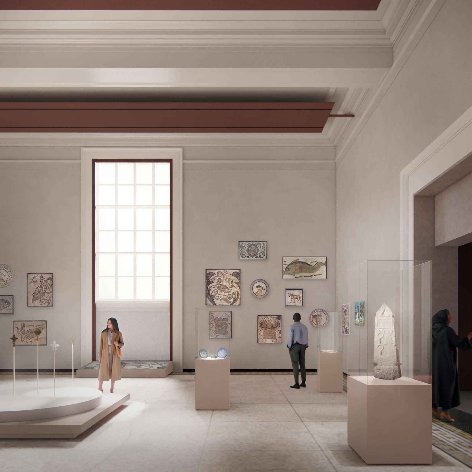 Rendering of the Brooklyn Museum’s new Arts of Africa Galleries