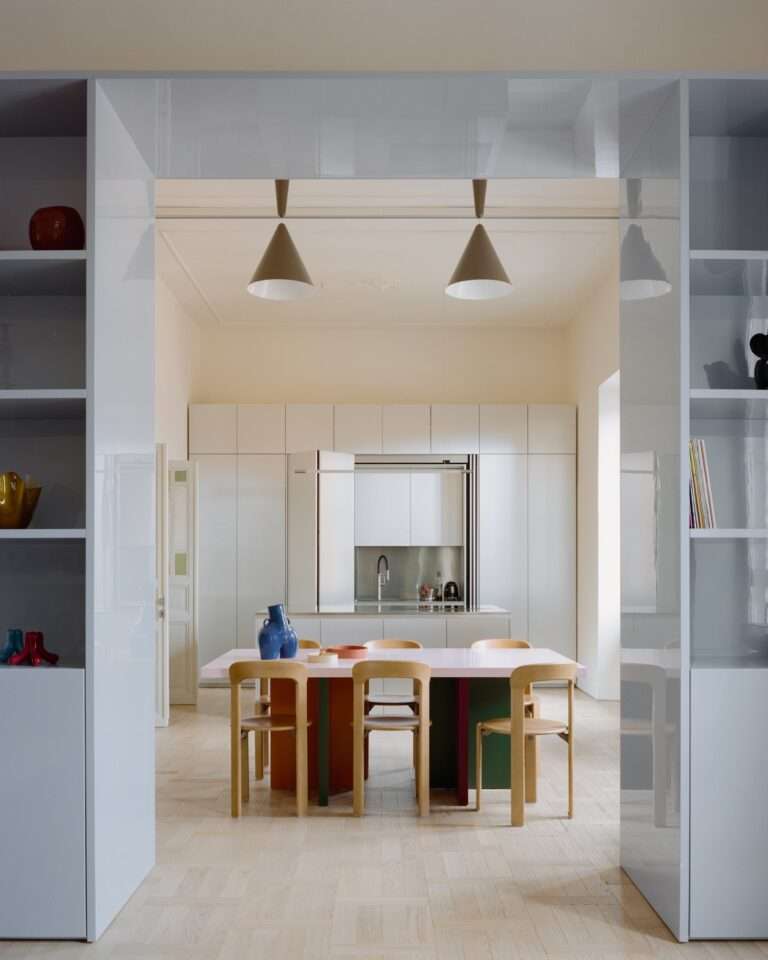 House with Reflective Furniture