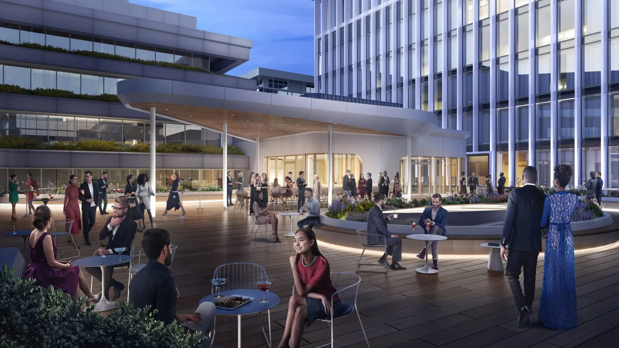 Rendering of the museum&rsquo;s terrace.