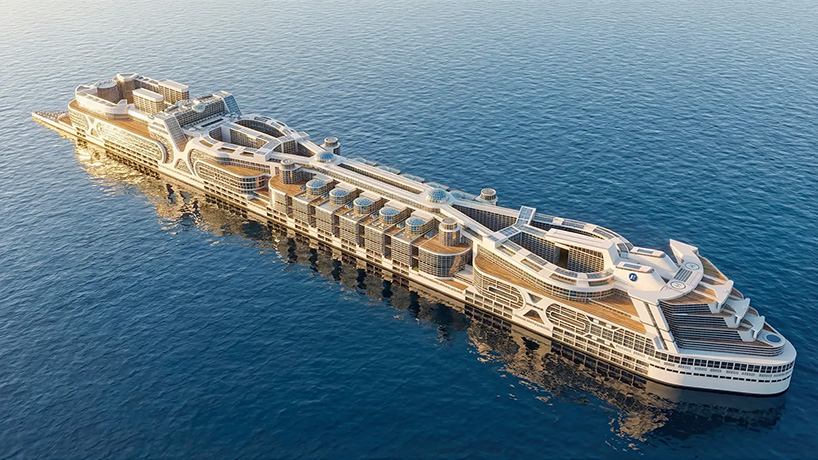 freedom ship by schopfer-associates proposes a floating city for global travel - 1