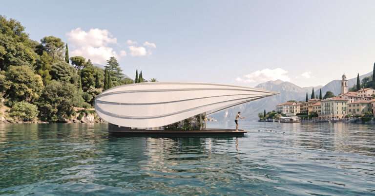 This Petal-Like Floating Home Lets You Explore Lake Como in Style and Comfort
