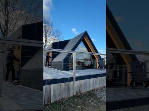 Touring a 400 sq ft Prefab Cottage with an A-Frame front! #hometour