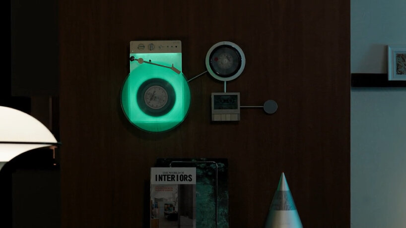 wall-mounted vinyl player