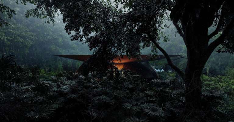 Bowl-Shaped Roof Embraces Rainfall To Win 2026 Hotel Design Competition