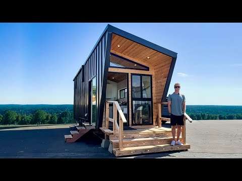 Inside the 300 square foot Prefab Tiny Home with a Purpose Built Skylight!