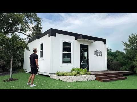 Inside the Folding Prefab Home that's Hurricane Rated!!