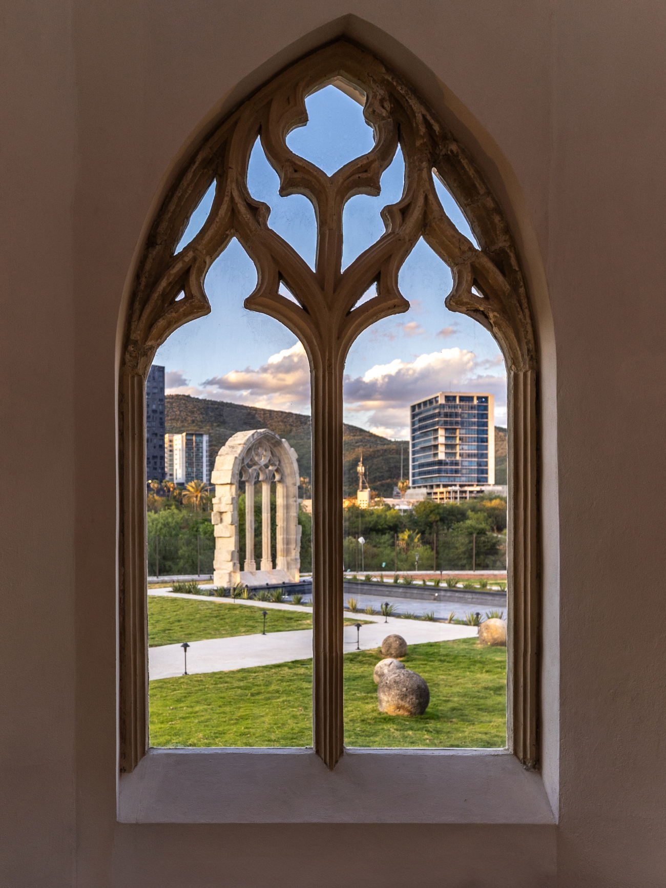 Gothic Arch in La Milarca Museum in Monterrey