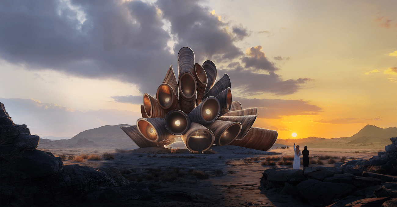 Heatherwick Studio Designs Sculptural Desert Observatory in AlUla