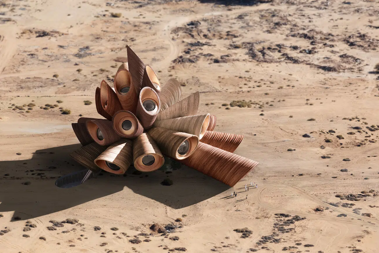 Heatherwick Studio Designs Sculptural Desert Observatory in AlUla