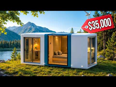 9 Off-Grid Prefab Homes That Need ZERO Utilities — Solar, Water, Sewer All Built-In (From $36K)