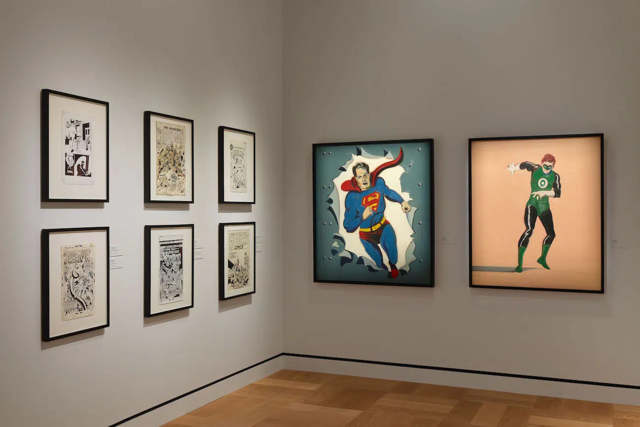 Comic Exhibition inside the Lucas Museum of Narrative Art