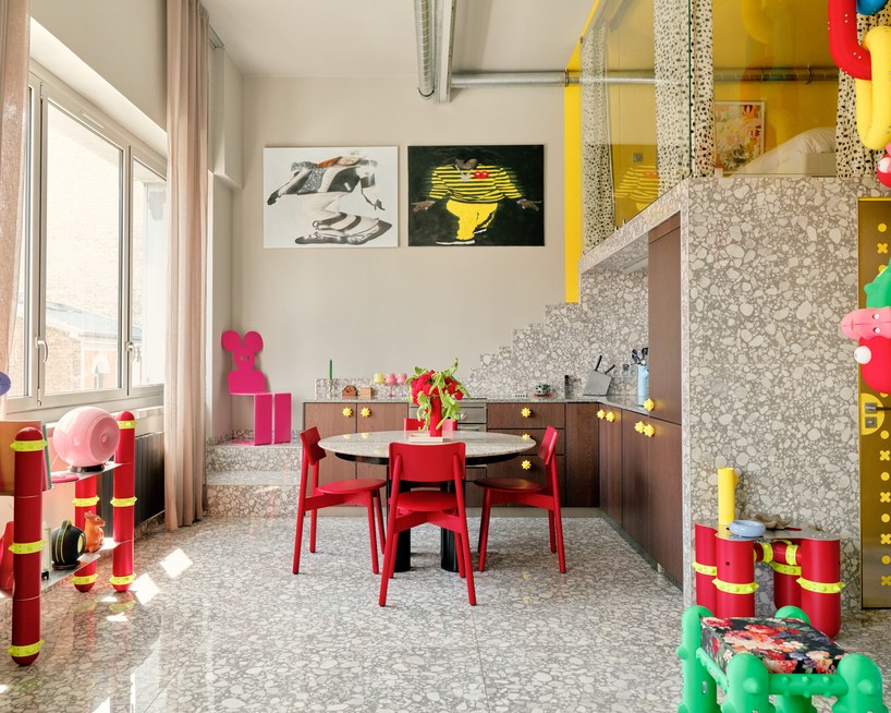 oversized flowers, terrazzo, and pop references ornament zyva studio’s paris showroom - 1