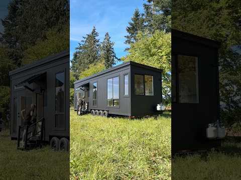 Touring the New 400 sq ft Prefab Tiny Home with Massive Windows #hometour