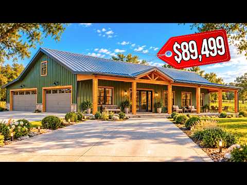 10 Affordable Barndominium Kits Under $100K — Real Shells From $35K (3 Bed, 2 Bath)
