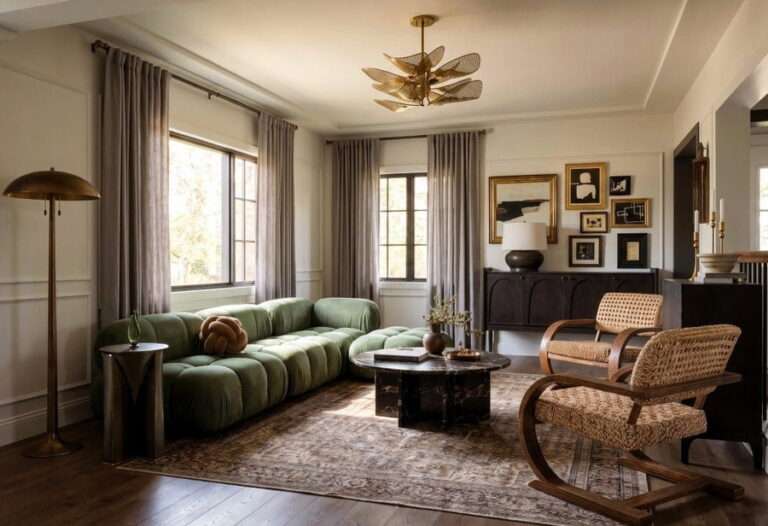 An Organic Modern Living Room Transformation - Decorilla