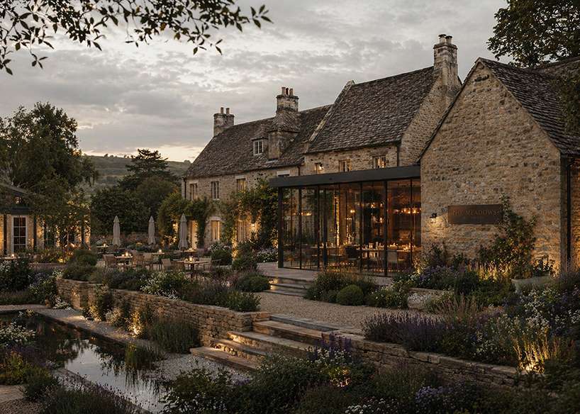 stone-built meadows boutique hotel takes shape around gardens in rural UK - 1